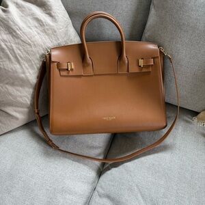 Teddy Blake Gigi Palmetto 15” Leather Handbag